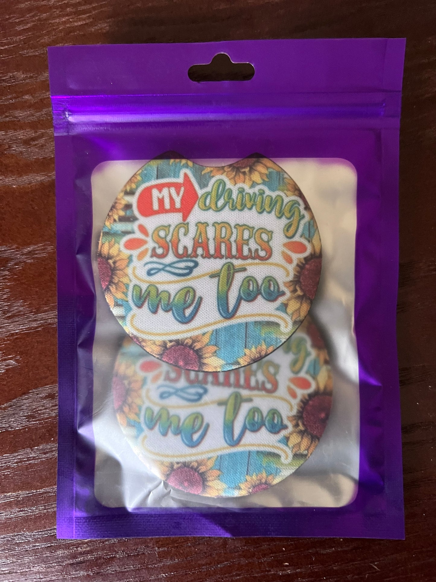 NEOPRENE CAR COASTER SET