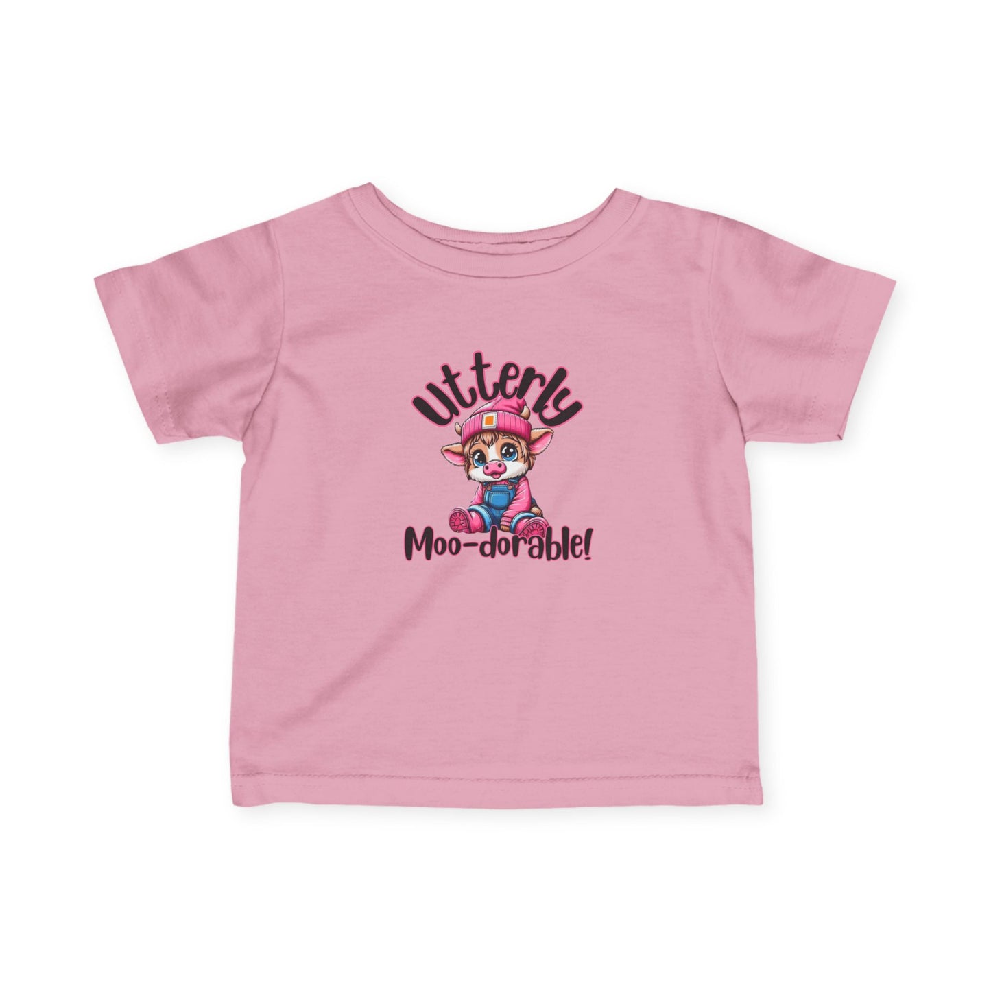 Utterly Moo-dorable Infant Tee - Cute Baby Shirt, Toddler Gift, Animal Lover Tee, Playful Kids Apparel