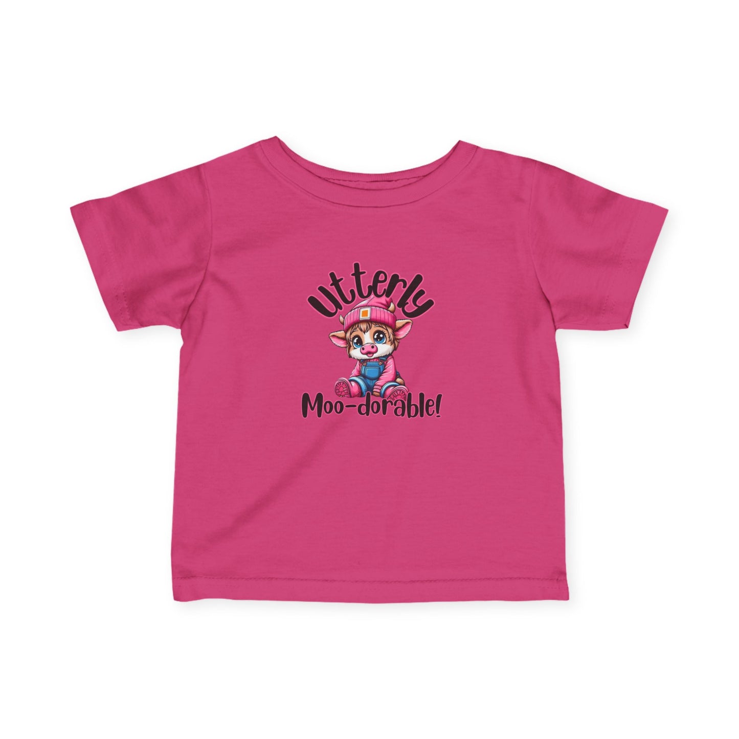 Utterly Moo-dorable Infant Tee - Cute Baby Shirt, Toddler Gift, Animal Lover Tee, Playful Kids Apparel