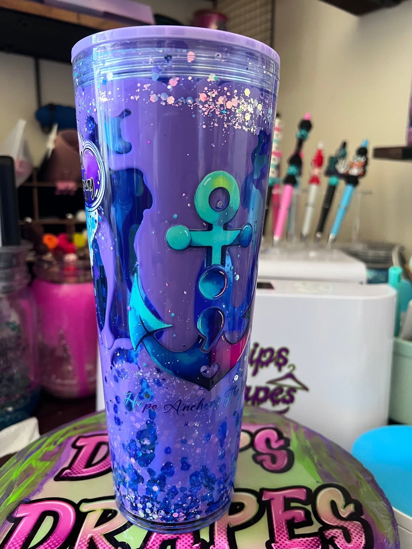 LET THE RAIN WASH AWAY THE PAIN LAVA TUMBLER