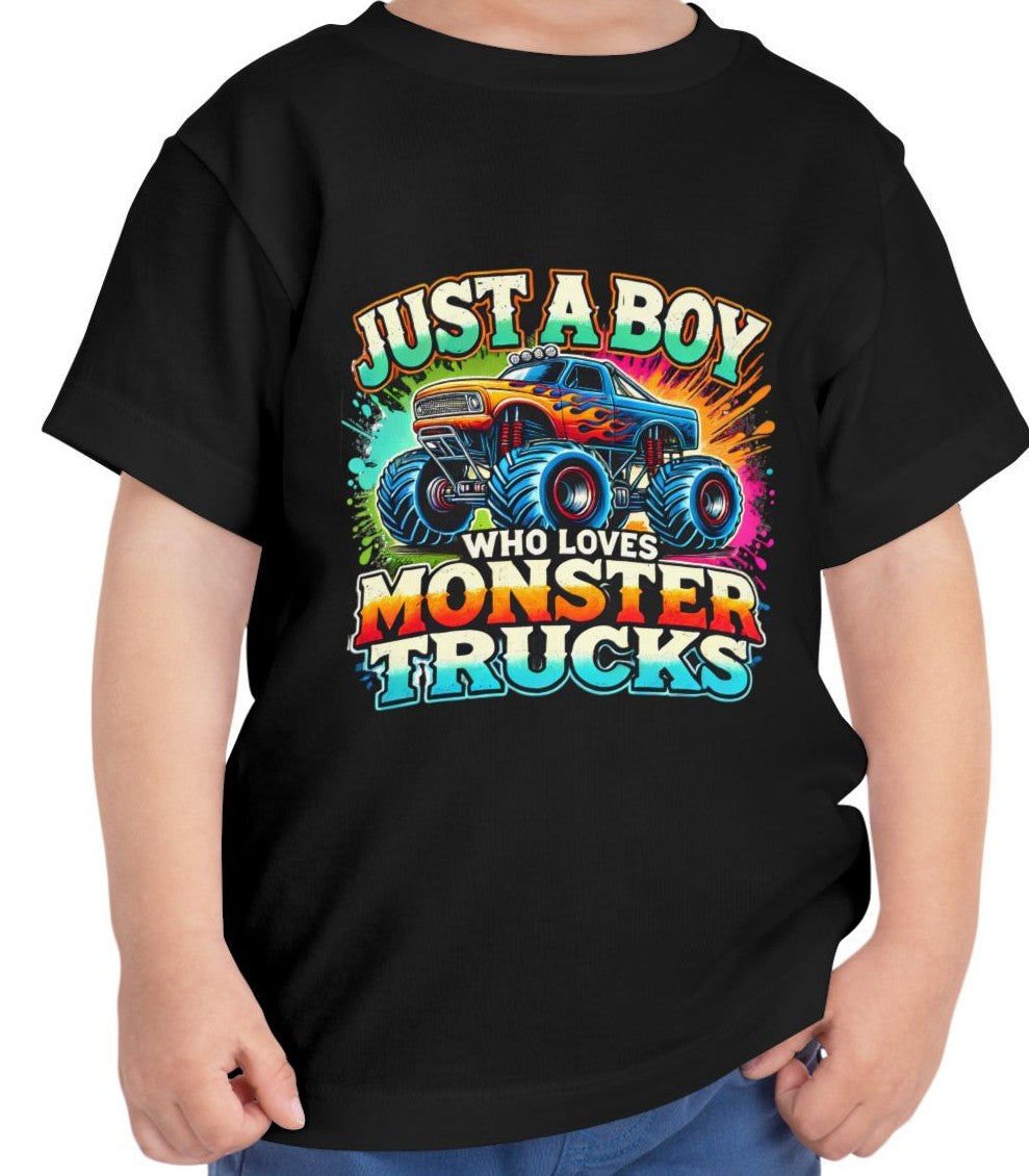 Monster Truck Toddler Tee, Cute Boys' T-Shirt