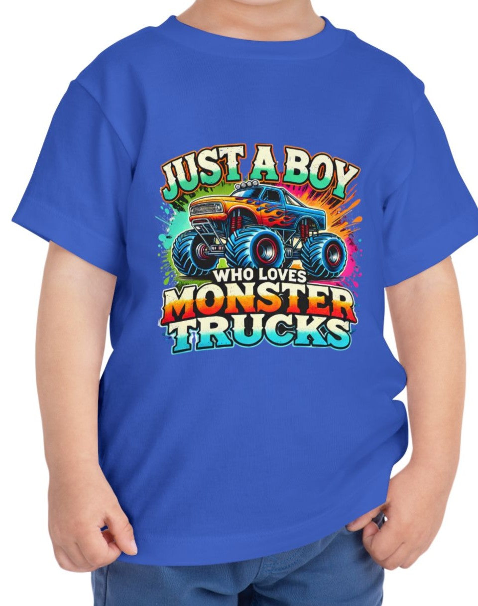 Monster Truck Toddler Tee, Cute Boys' T-Shirt