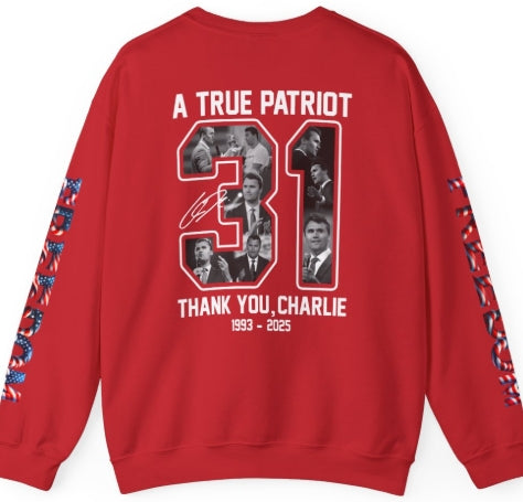Charlie Kirk " FREEDOM" Unisex Heavy Blend™ Crewneck Sweatshirt