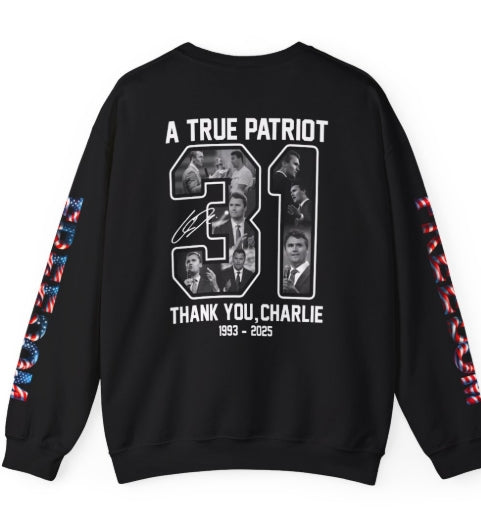 Charlie Kirk " FREEDOM" Unisex Heavy Blend™ Crewneck Sweatshirt
