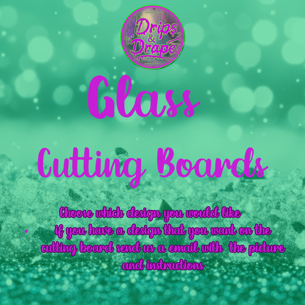 11 X 8 GLASS CUTTING BOARD