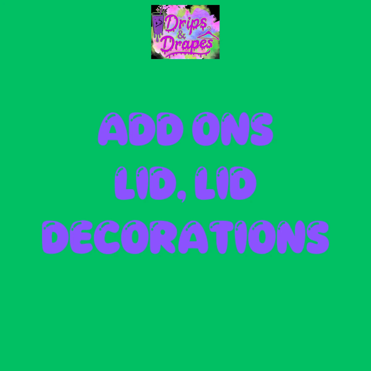 ADD-ONS Lids, Lid Decorations