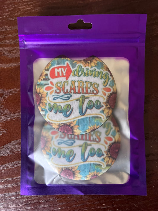 NEOPRENE CAR COASTER SET