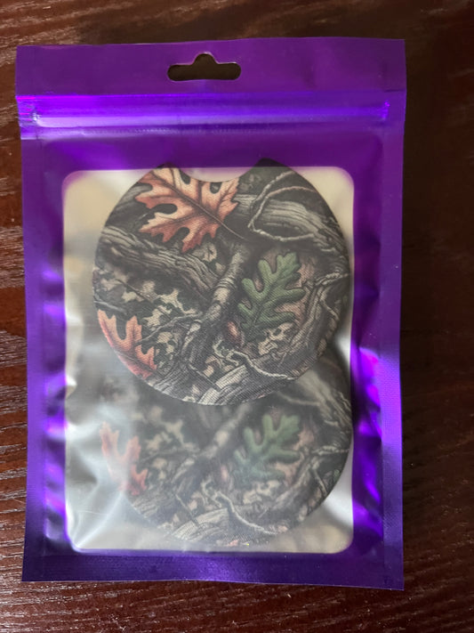 NEOPRENE CAR COASTER SET ( CAMO PATTERN)
