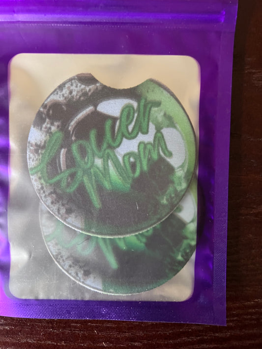 NEOPRENE CAR COASTER SET (SOCCER MOM)