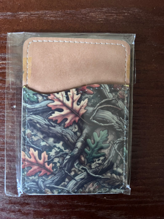 Camo phone card holder