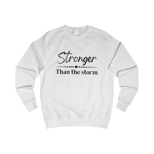 Inspirational Unisex Sweatshirt: "Stronger Than the Storm" - Cozy Gift for Motivational Moments, Casual Wear, Self-Care, Empowerment, [...]
