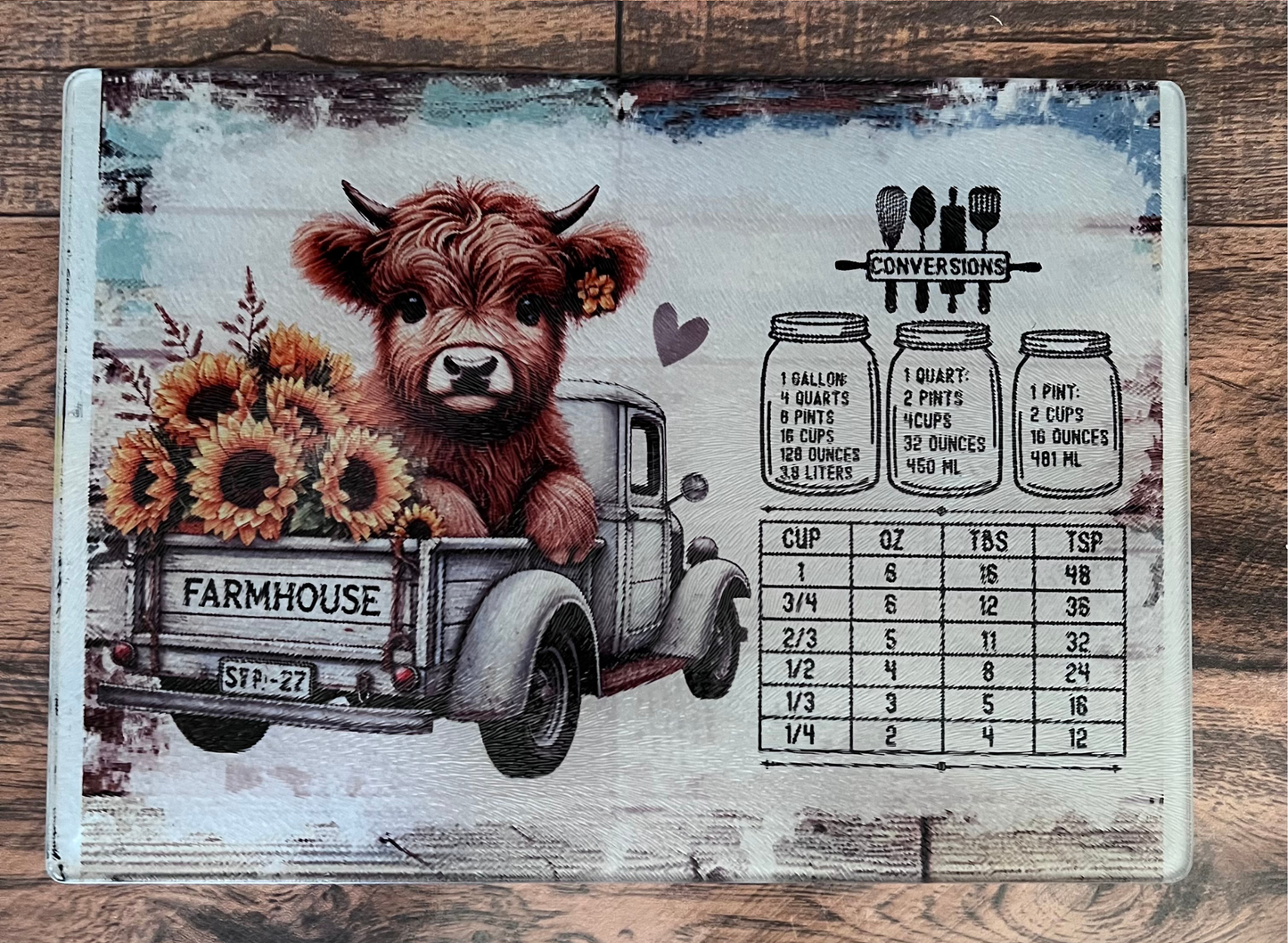 11 x 8 Glass cutting board