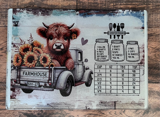 11 x 8 Glass cutting board