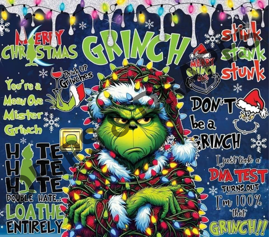 GRINCH 20oz SUB TUMBLER DESIGN