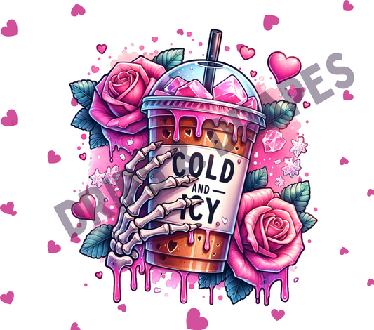 COLD & ICY 20oz SUBLIMATION TUMBLER DESIGN