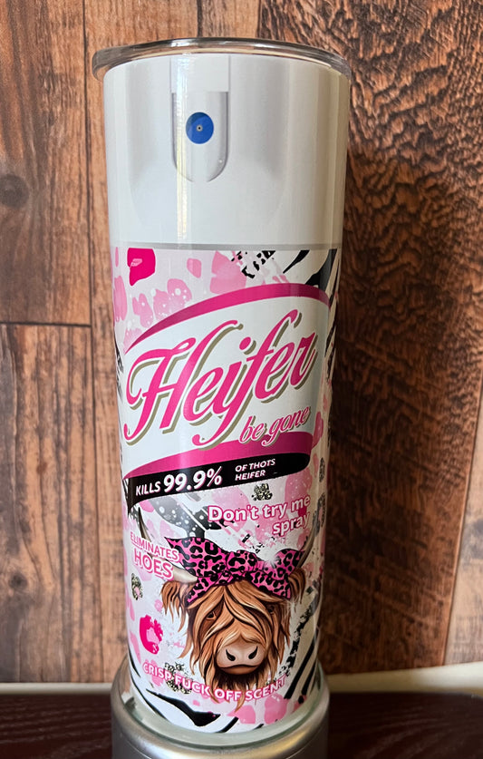 20oz Heifer Spray tumbler