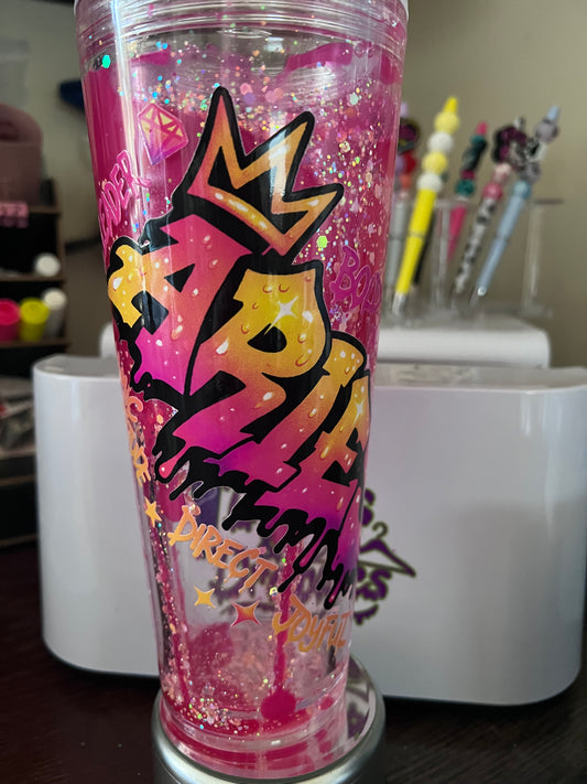 "Aries" Snowglobe Tumbler