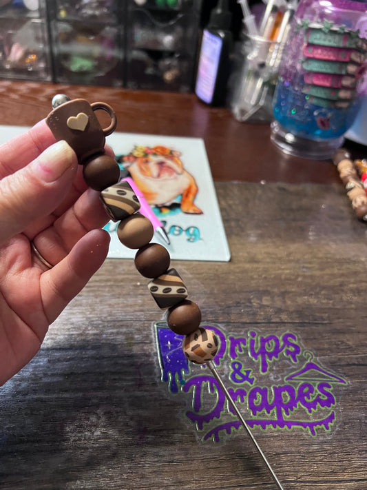 coffee cup beaded pokey tool