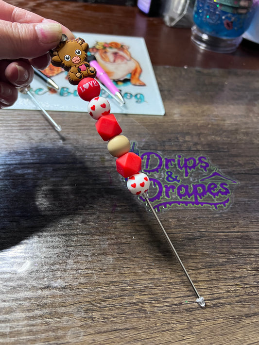 Bear pokey Tool with hearts