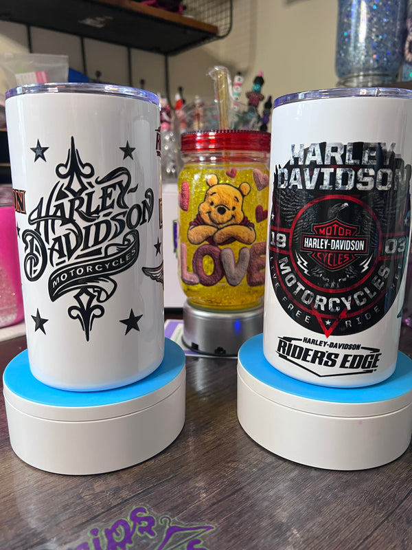 PRE MADE METAL TUMBLERS W/ DECALS