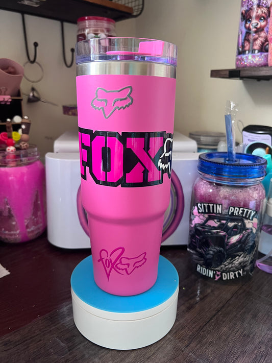 30OZ GRIPPY TUMBLER W/ FOX RACING DECAL