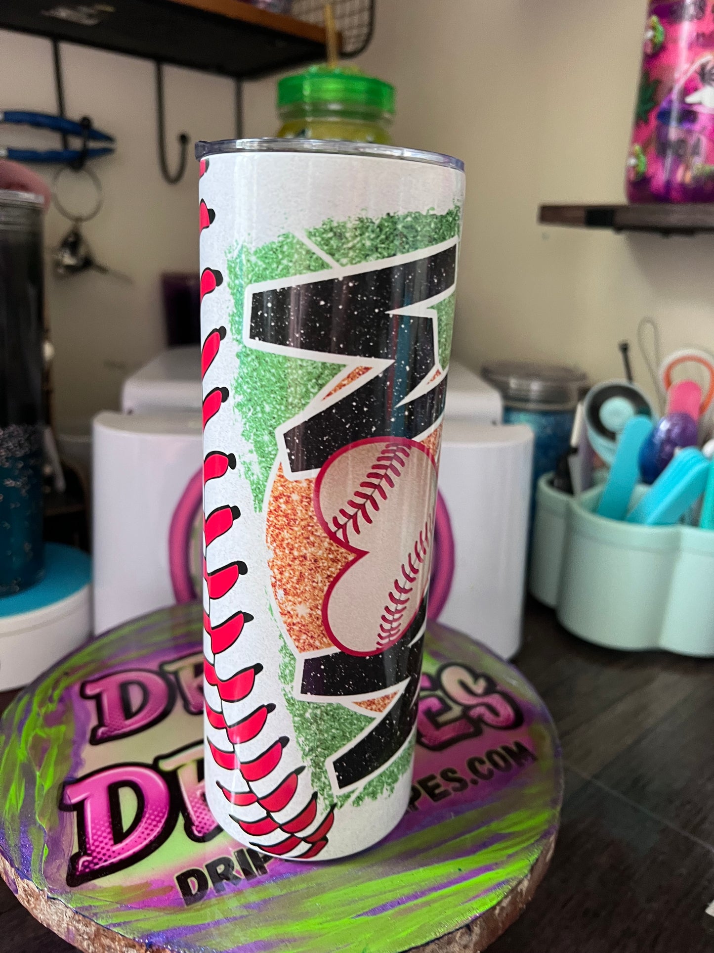 PRE MADE METAL TUMBLERS W/ DECALS
