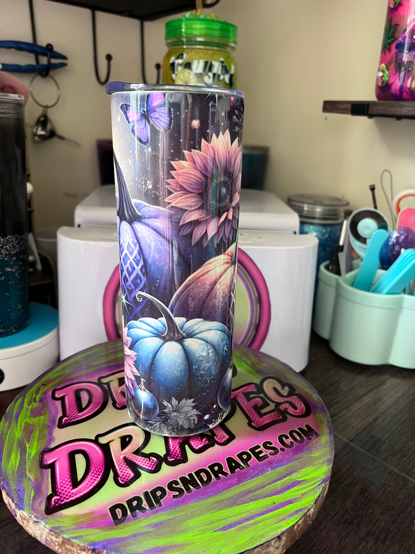 PRE MADE METAL TUMBLERS W/ DECALS
