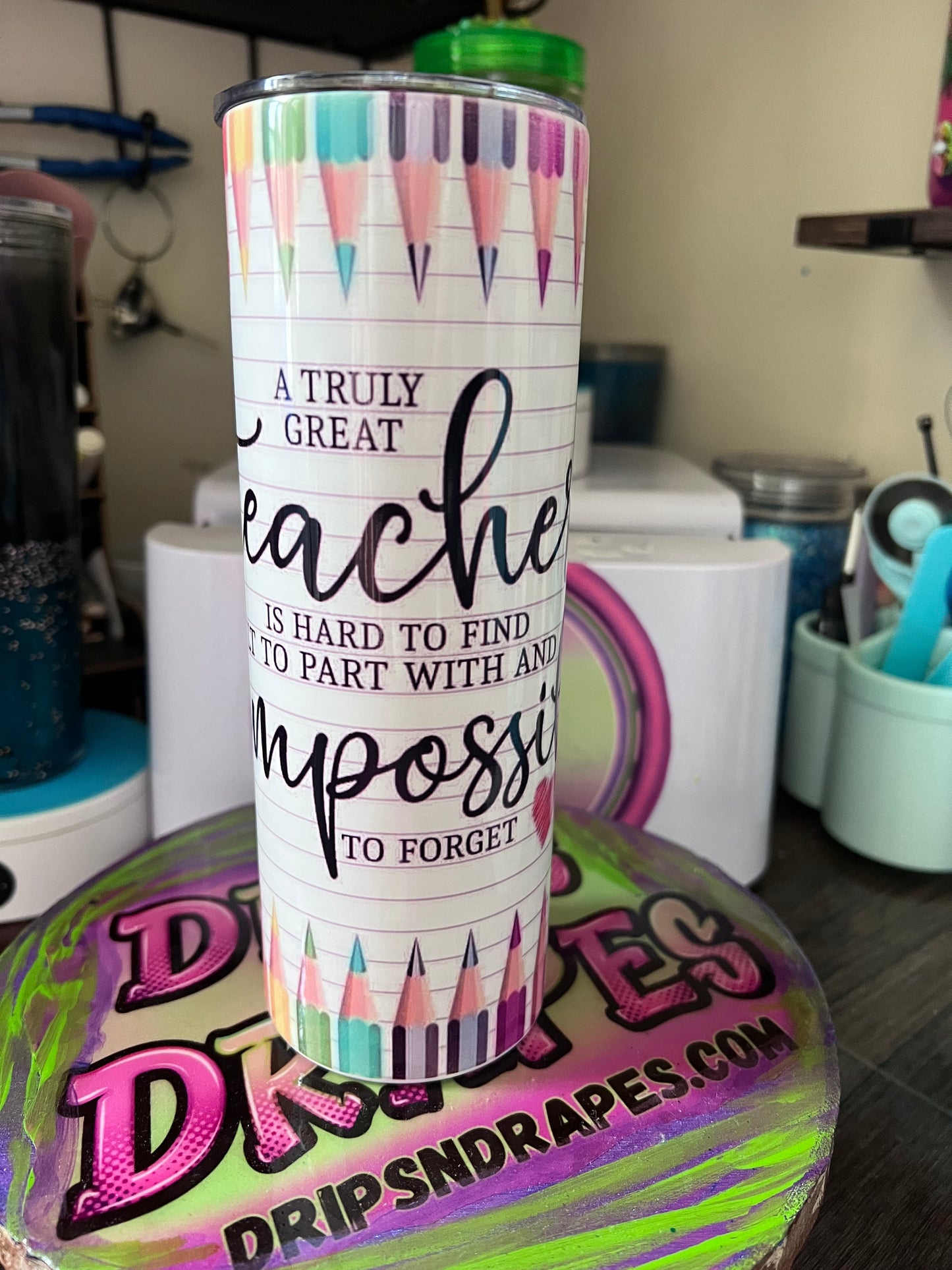 PRE MADE METAL TUMBLERS W/ DECALS