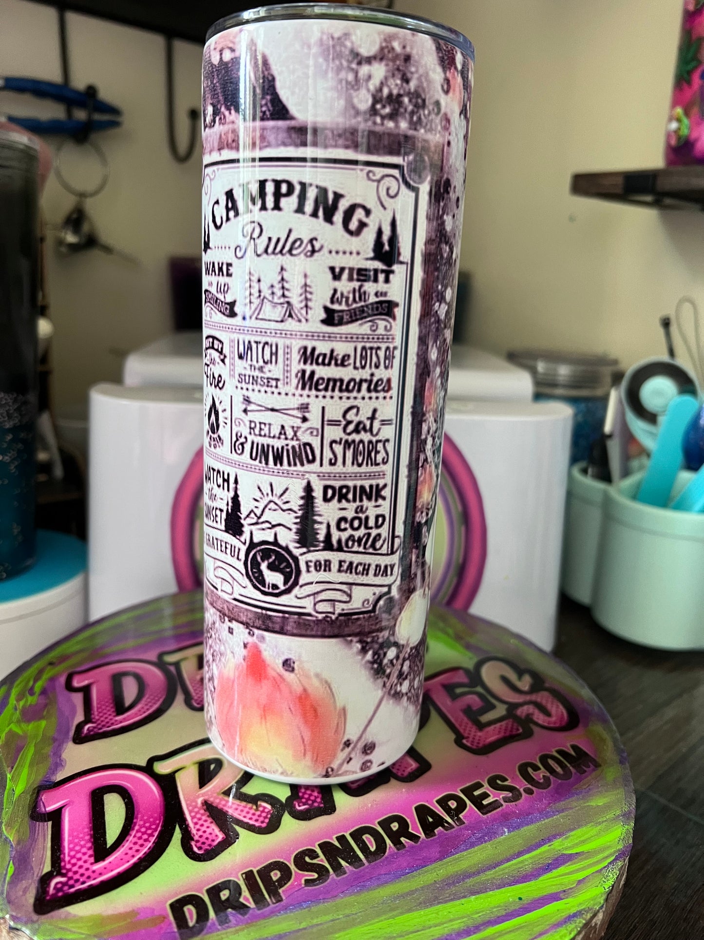 PRE MADE METAL TUMBLERS W/ DECALS