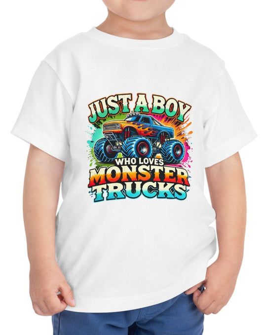 Monster Truck Toddler Tee, Cute Boys' T-Shirt