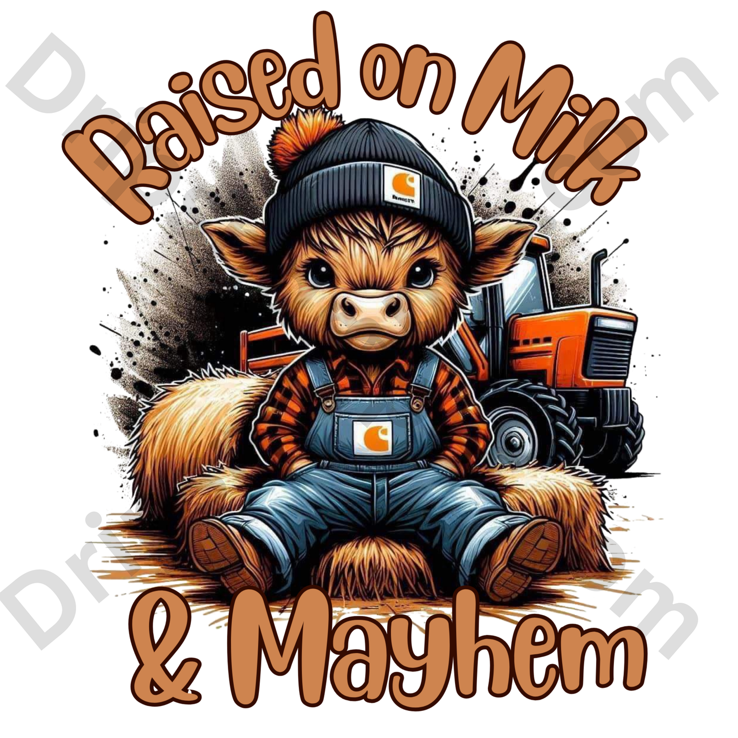 Raised on Milk & Mayhem svg