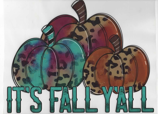 ITS FALL YALL COLORFUL PUMPKINS