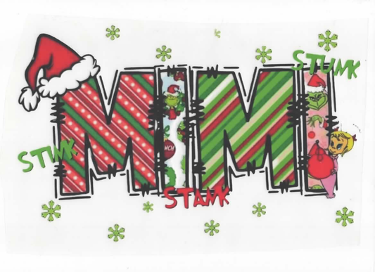 MIMI IN GRINCH COLORS