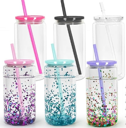16 oz Acrylic Snow Globe Tumbler Snow Globe Cups