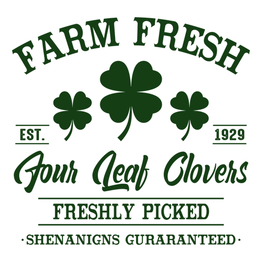 FARM FRESH FRESHLY PICKED DECAL