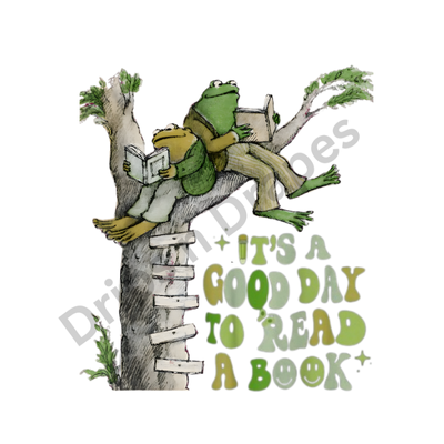 Frog and Book shirt decal